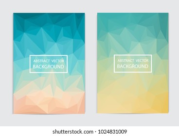 Geometric patterns set. Colorful abstract backgrounds. Eps10 vector template.