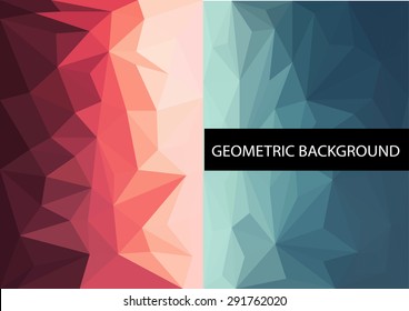 Geometrische Muster gesetzt. Farbige abstrakte Hintergründe.