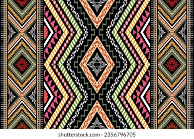 Geometric patterns with simple shapes. Tribal and ethnic fabrics. African, American, Mexican, Indian styles. Simple geometric pattern elements are best used in web design, business textile printing.