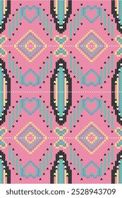 Geometric Patterns: Geometric patterns such as triangles, squares and zigzag lines are often used in weaving, jewellery making and decorating various appliances. These patterns have specific meanings 