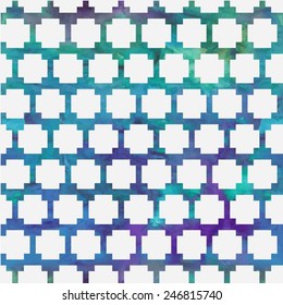 geometric patterns watercolor