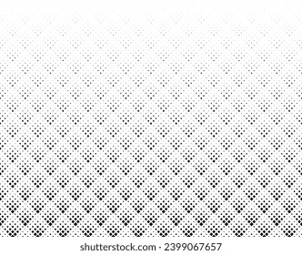 Geometric pattern.Seamless in one direction.Halftone optical effect.Long fade out