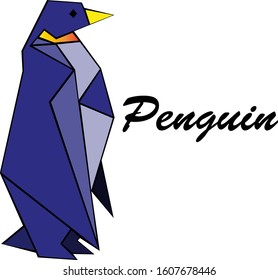 Geometric penguin image, good for use for logos

