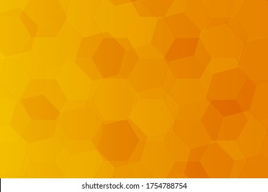 Textura de fondo del pentágono geométrico. Fondo naranja pentágono