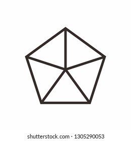 Geometric Pentagon Cube Business Company Stock Vector Logo Design