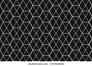 Geometric Pentagon Pattern Use Color Black Or White Color Pattern, Texture, Background Geometric Pentagon Pattern Vector Illustration.