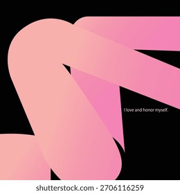 Geométrico Rosa Abstractas con Tex