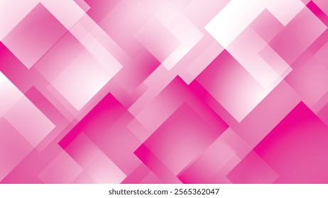 Geometric pink background. Abstract pink hexagonal shape with geometric background