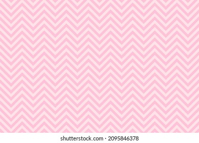 Geometrisches rosafarbener Hintergrund ZigZag-Stil nahtloses Muster. Graue Farbe. Vektorgrafik