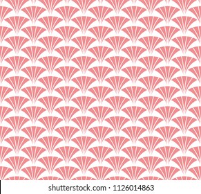 Geometric Pink Diamond Vector Seamless Pattern. Abstract Art Deco Background. Classic Stylish Texture.
