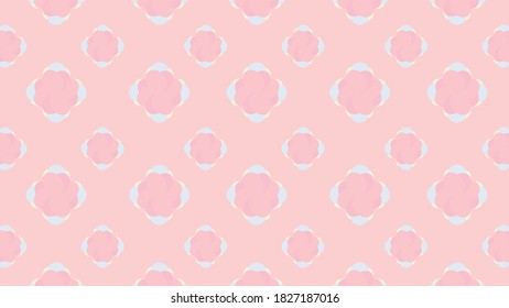 geometric pink flower wallpaper backdrop background