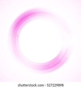 Geometric pink frame, vector abstract background, wallpaper