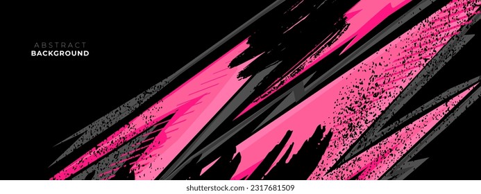 Ilustración vectorial de patrón gris rosado geométrico. Calcomanía del coche deportivo 