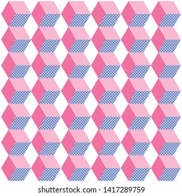 The geometric pink pattern. Graphic modern pattern. - Vector