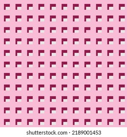geometric pink and red shadow abstract pattern background, modern creative decorative fabric and carpet pattern.