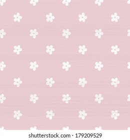 geometric pink seamless background with fabric texture