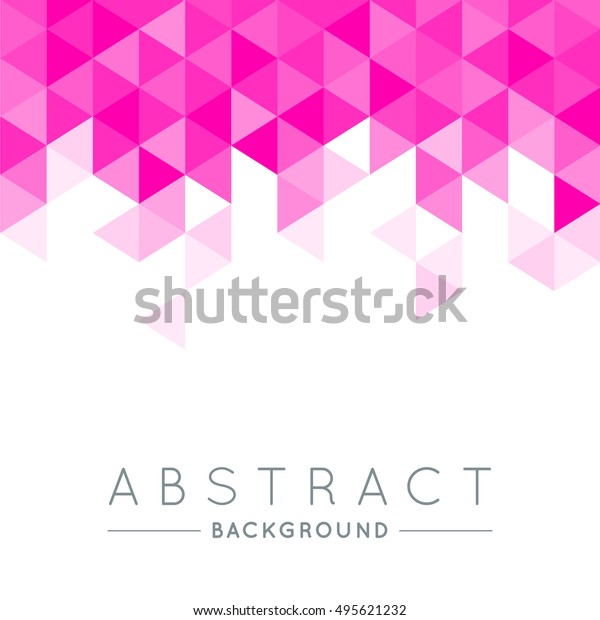 Geometric Pink White Abstract Vector Background Stock Vector (Royalty