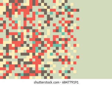 Geometric Pixel Art Background