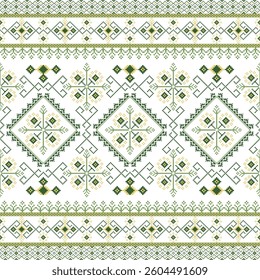 Geometric pixel art Navajo Native American pattern. Abstract pixel art geometric pattern design for fabric, tile, clothing, embroidery and background. Vector pixel art  Navajo Native American design  