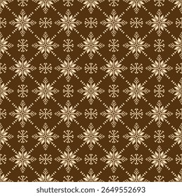 Geometric pixel art pattern. Abstract pixel art geometric ethnic pattern design for fabric, carpet, tile, rug, clothing, embroidery, needlepoint and background. Vector pixel art seamless motif ethnic 