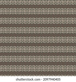 Geometric pixel ornament background in grey, beige and brown colors. Fashion seamless pattern