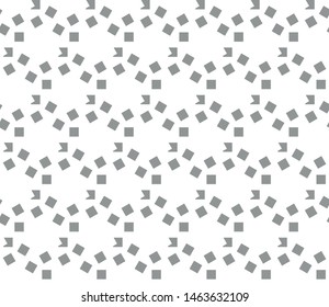 Geometric pixel seamless pattern vector