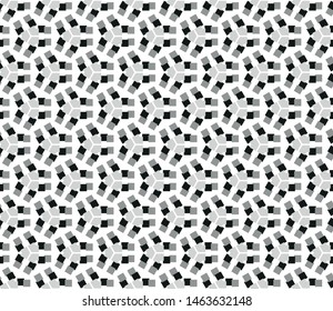 Geometric pixel seamless pattern vector