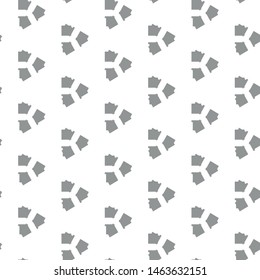 Geometric pixel seamless pattern vector