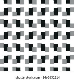 Geometric pixel seamless pattern vector