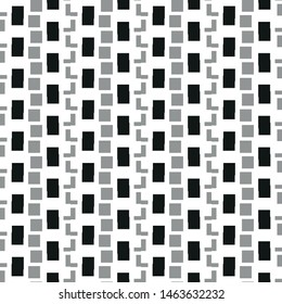 Geometric pixel seamless pattern vector