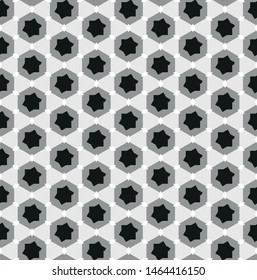 Geometric pixel seamless pattern vector 