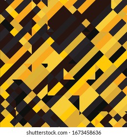 Patrón mosaico pixelado geométrico con fragmentos cuadrados