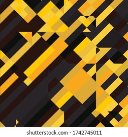 Patrón mosaico geométrico pixelado con fragmentos cuadrados