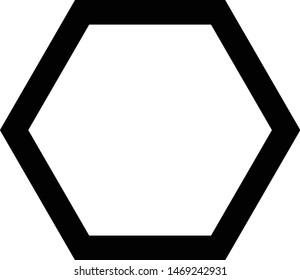 a geometric plane polygon with six sides and six angles