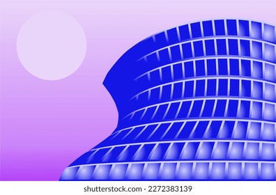 vector de plano geométrico con tonos azul y púrpura como fondo