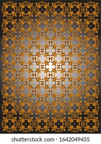 Geometric play of line shapes repeated to create this beautiful pattern