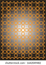 Geometric play of line shapes repeated to create this beautiful pattern
