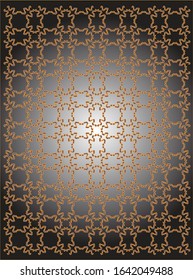 Geometric play of line shapes repeated to create this beautiful pattern