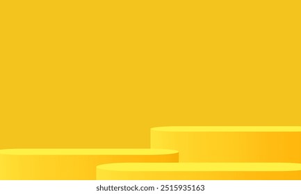 Fundo geométrico do palco do pódio. Cena de exibição do produto com pódio de pedestal. Ilustração vetorial