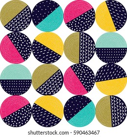 Geometric polka dot. Cute polka dot.  Seamless pattern can be used for wallpaper, pattern fills, web page background, surface textures.