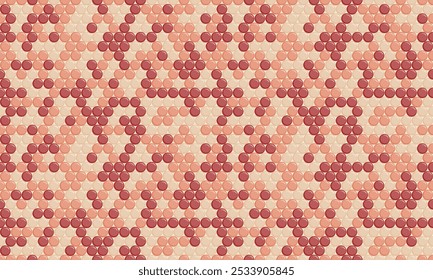 Geometric polka dot pattern with colorful spots, perfect for seamless wallpaper, textile prints, and modern poster backgrounds with an abstract touch.