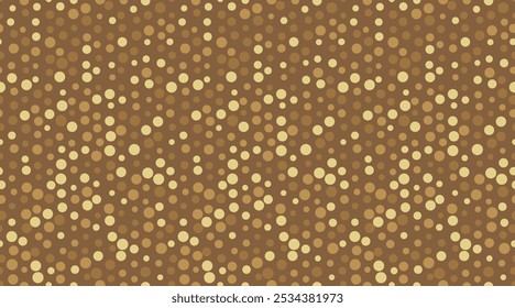 Geometric polka dot pattern with colorful spots, perfect for seamless wallpaper, textile prints, and modern poster backgrounds with an abstract touch.