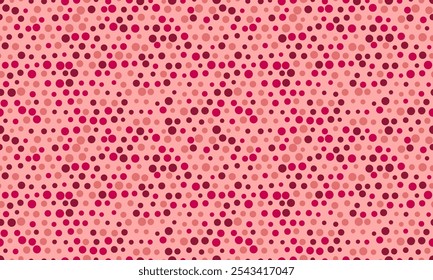 Geometric polka dot pattern with colorful spots, perfect for seamless wallpaper, textile prints, and modern poster backgrounds with an abstract touch.