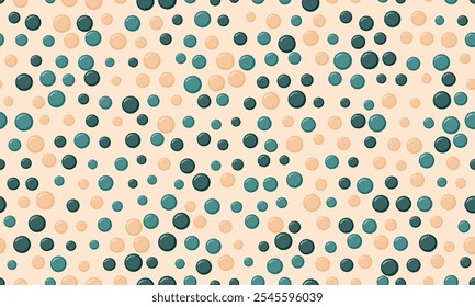 Patrón geométrico de lunares con manchas de colores, perfecto para Fondo de pantalla sin costuras, estampados textiles y fondos de póster modernos con un toque abstracto.