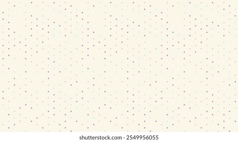 Geometric polka dot pattern with colorful spots, perfect for seamless wallpaper, textile prints, and modern poster backgrounds with an abstract touch.