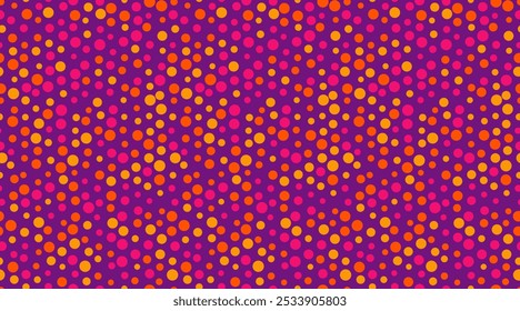 Padrão de pontos polka geométrico com pontos redondos, perfeito para fundos abstratos, papéis de parede sem costura ou impressões têxteis. Um design moderno e criativo para decoração moderna.