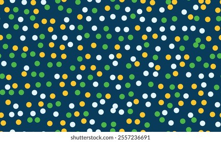 Geometric polka dot pattern with round spots, perfect for abstract backgrounds, seamless wallpapers, or textile prints. A trendy and creative design for modern decor.