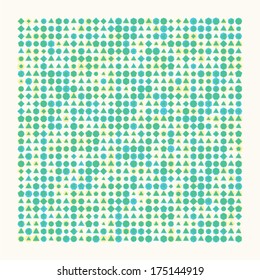 Geometric Polka pattern