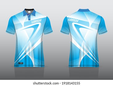 Diseño uniforme geométrico de polo, se puede usar para badminton, golf en primera vista, retrovista. jersey burlup Vector, diseño premium muy simple y fácil de personalizar.