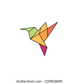 geometric polygon bird logo
